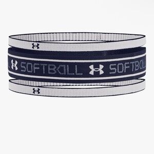 Under Armour Women's Softball Headband, Halo Gray/Midnight Navy, OSFM